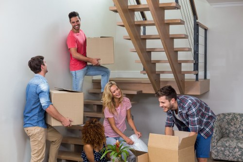 Moving team helping with a residential move in Tooting near local flats and terraced homes