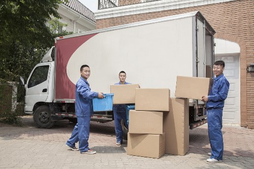 Removal team helping with a home move in Tooting