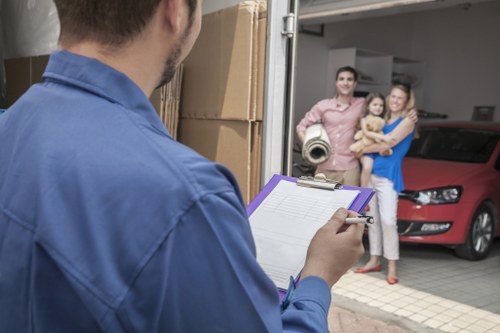 Low-carbon van used for a sustainable house clearance in Tooting