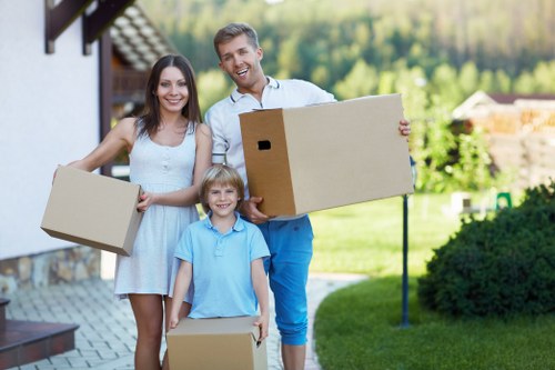 Removal team working on a local move in Tooting