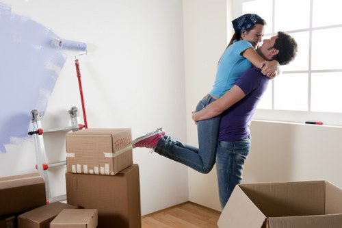 Loading furniture into a van for a Tooting collection or delivery